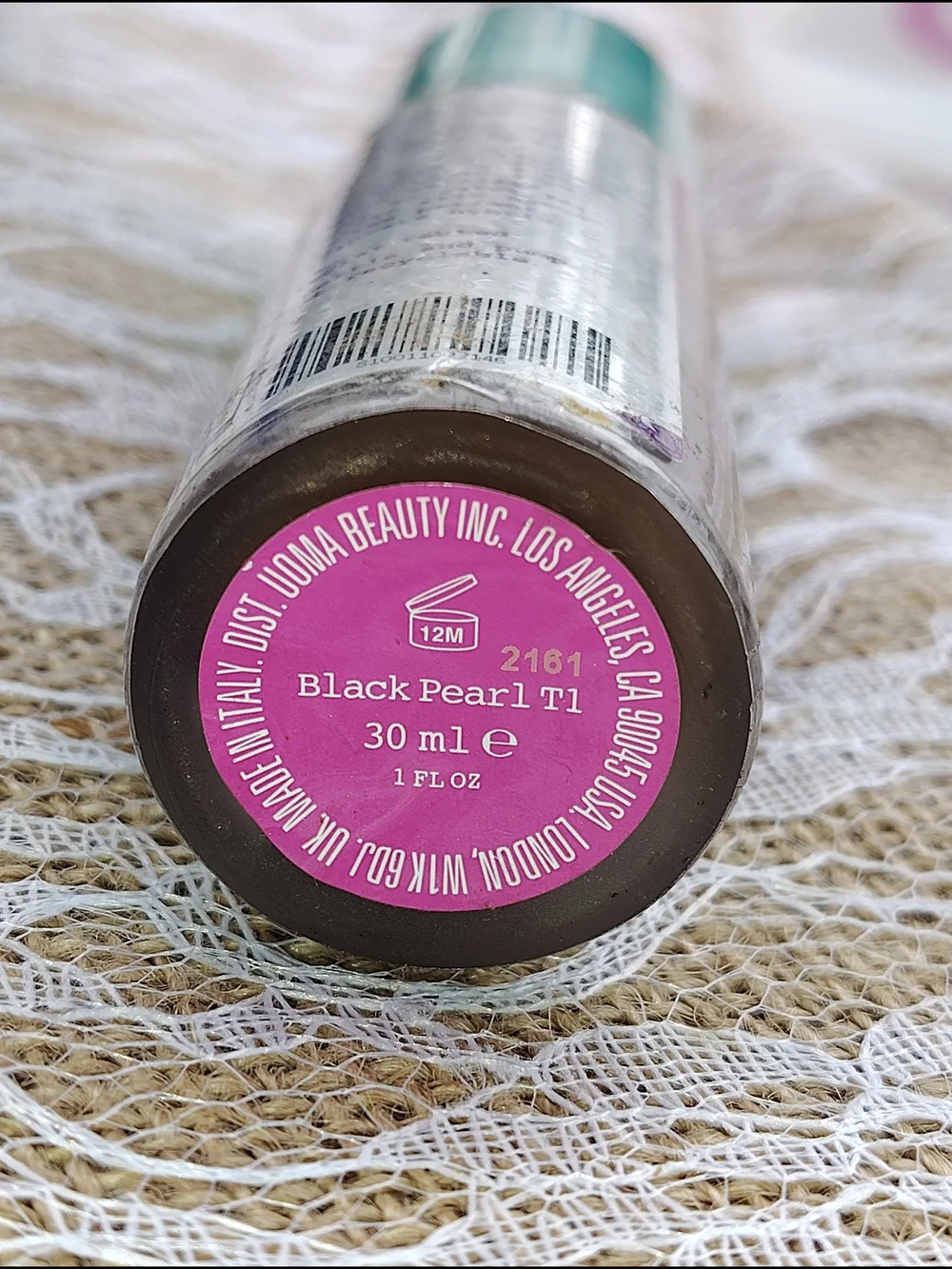 NWT UOMA by Sharon C Flawless IRL Skin Perfecting Foundation - Black Pearl T1